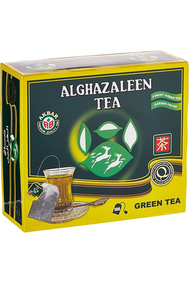 ALGHAZALEEN TEA BAG GREEN 100PCS