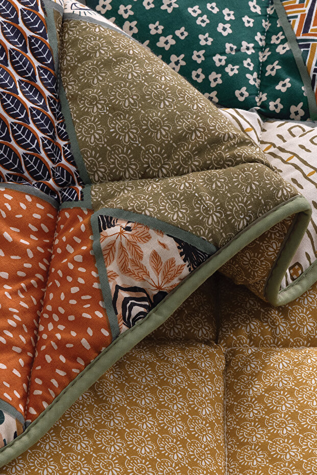 Astrid Tek Kişilik Uyku Seti - Hardal - 5