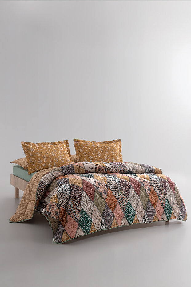 Astrid Çift Kişilik Uyku Seti - Hardal - 1