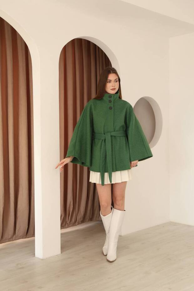 İTHAL KEÇE KUMAŞ PANÇO - 2