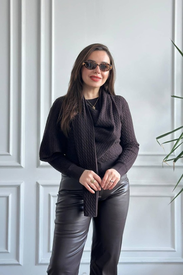 Hair Braided Design Knitwear