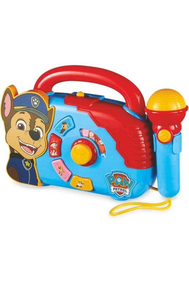 Paw Patrol Boombox With Light & Working Microphone To Sing Along | Portable And Lightweight Design