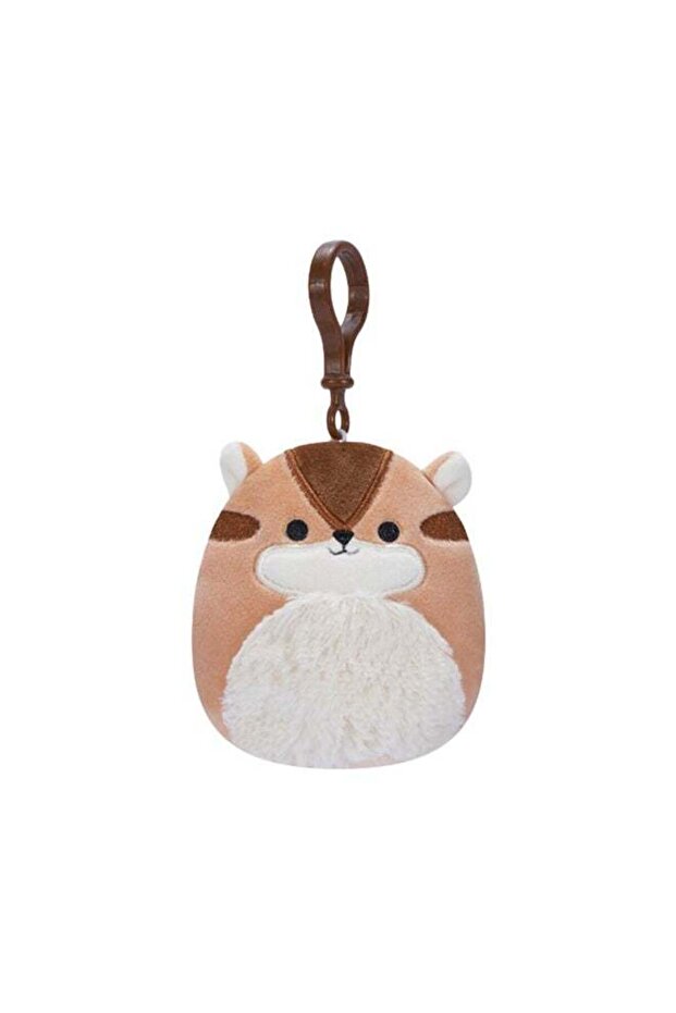 3.5 inch Little Plush Clip-on Melzie Brown Chipmunk , Officially Licensed Kellytoy Plush Toy, Color
