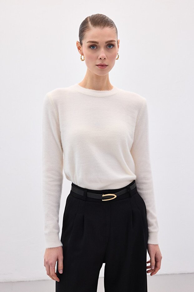 Sakallı Triko - Ekru - 4