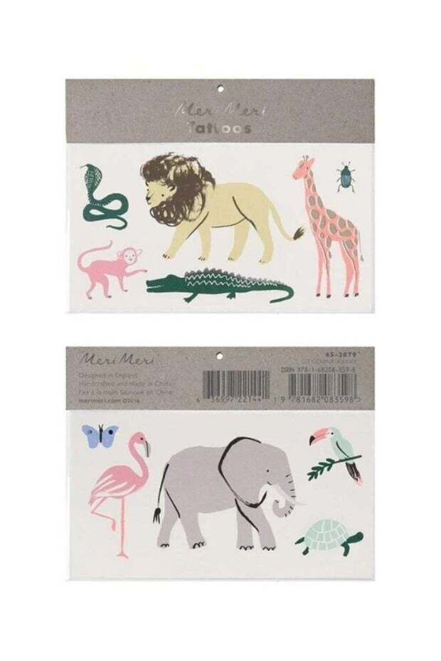 Safari Trek Large Tattoos