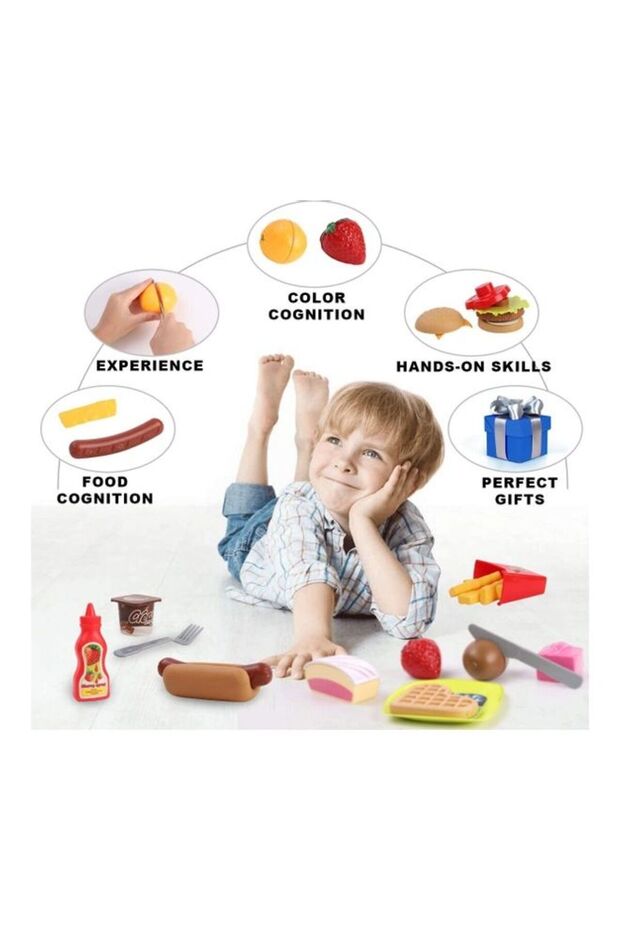 88-Piece Fast Food Pretend Play Toys