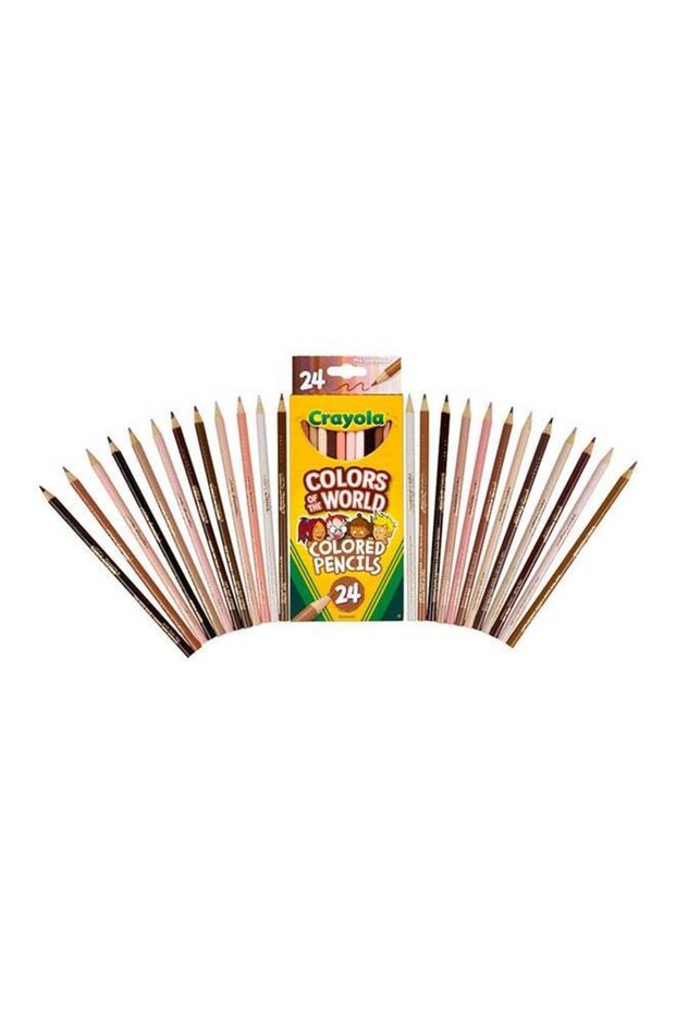 24 Piece Colors of the World Skin Tone Colored Pencils 20.96x8.95x1.65cm