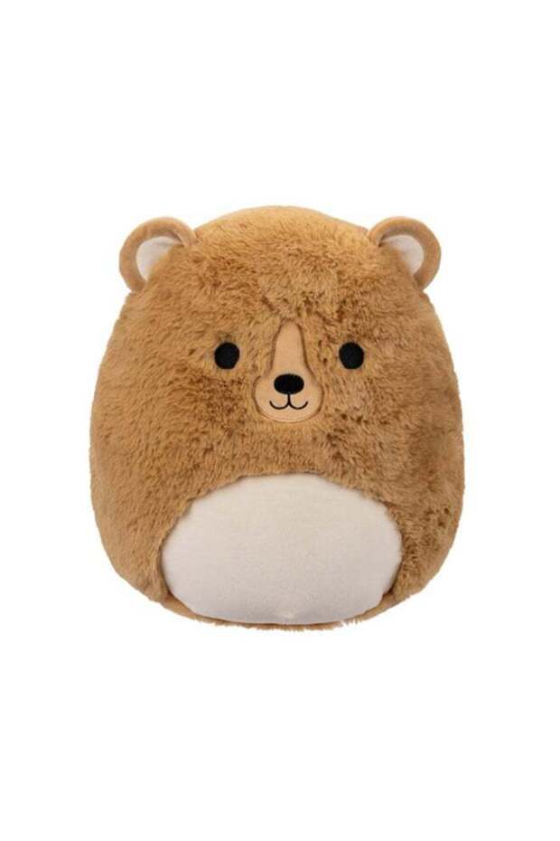 12 inch Greta Brown Bear Fuzzamallow , Officially Licensed Kellytoy Plush Toy, Colorful Soft Toy, G