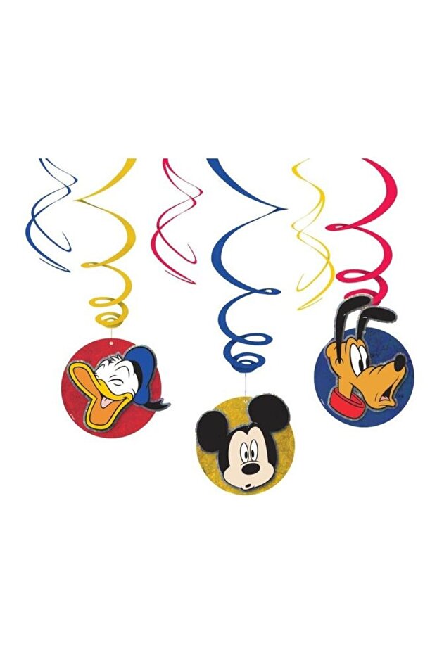 3-Piece Mickey Mouse Swirl Decorative Confetti Set Birthday Theme Party Supplies