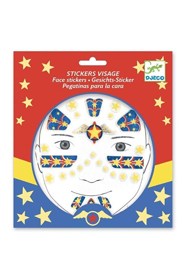 Superhero Face Stickers