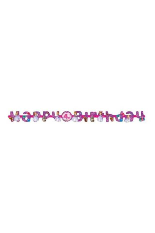 Sofia The First Happy Birthday Banner Birthday Decoration and Party Supplies