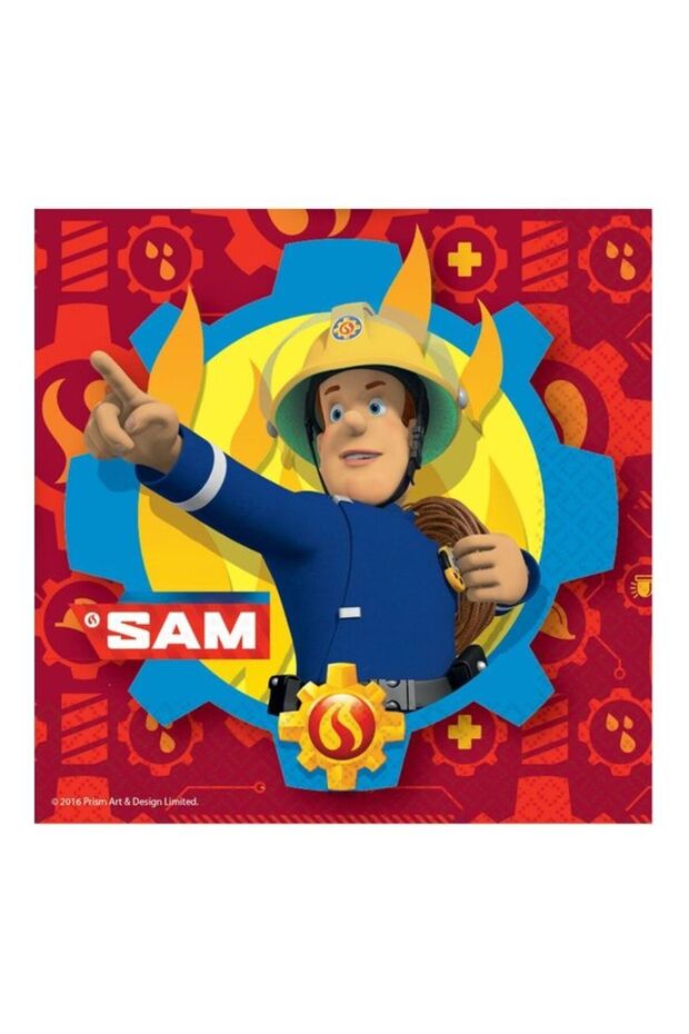 20-Piece Fireman Sam Printed Tissue Set Tableware Party Supplies