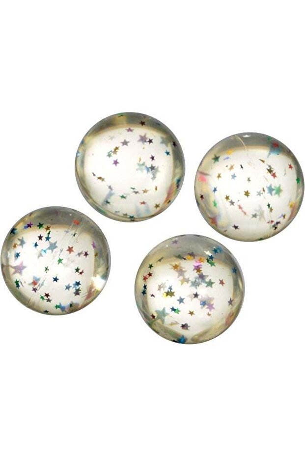 Bounce Ball Star Glitter Favor 8pcs