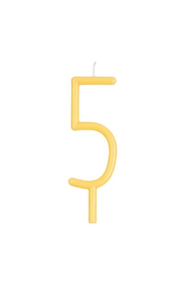 Slim Number 5 Candle