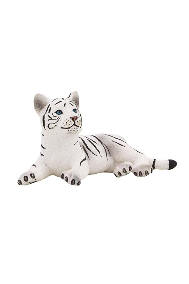 White Tiger Cub Laying Down 7.2x4x3cm