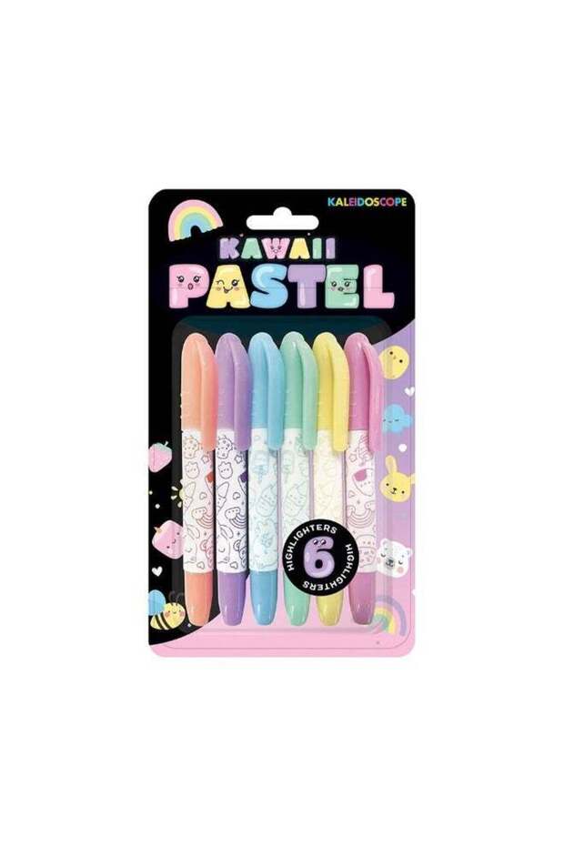 Hinkler Kaleidoscope Kawaii Pastel Markers (6 Pieces)