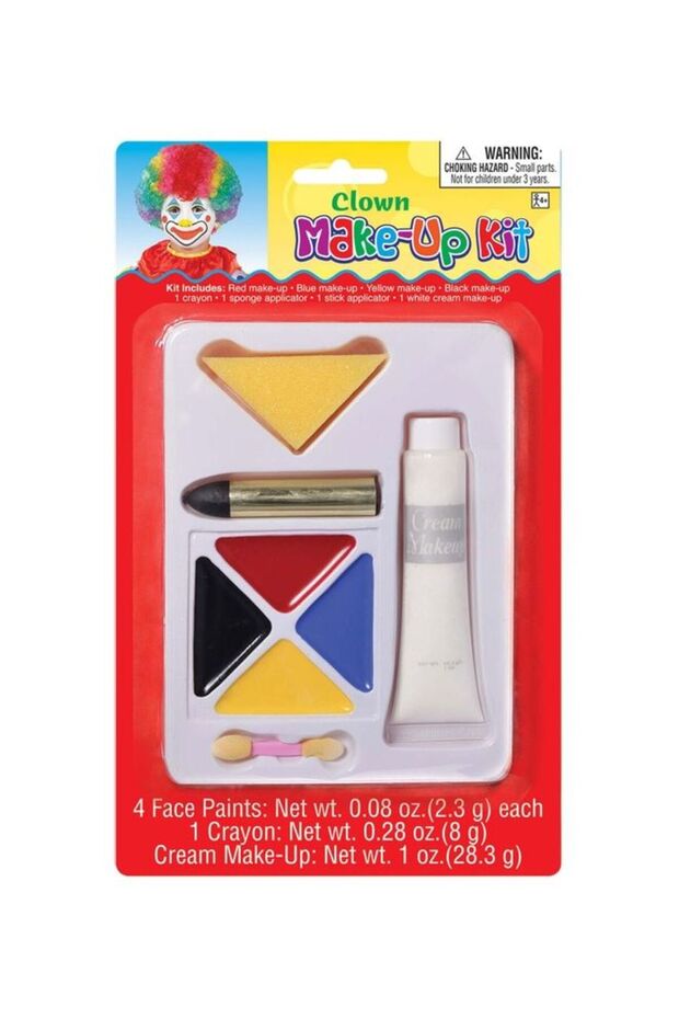 Clown Make Up Kit Fancy Role Play Costume Accessories