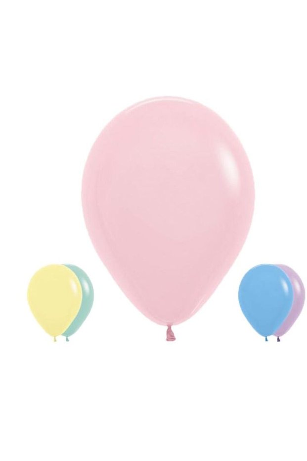 Sempertex 50pcs 12'' Round Balloons Latex 453.59 Grams Balloons Assorted Color