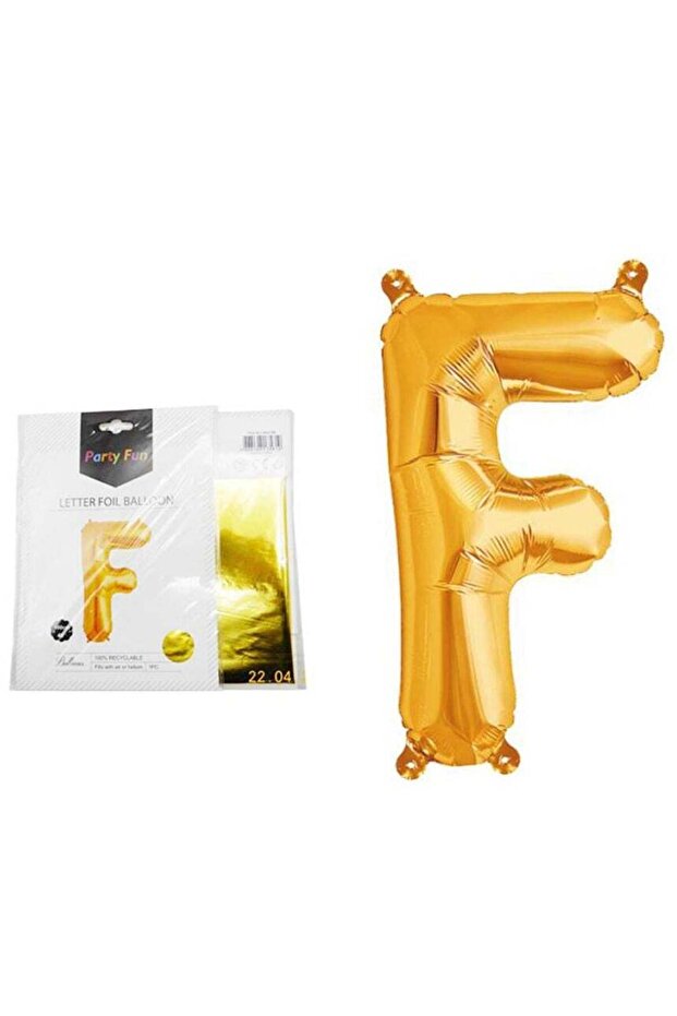 Foil Letter Balloon 40" (F) Golden Color