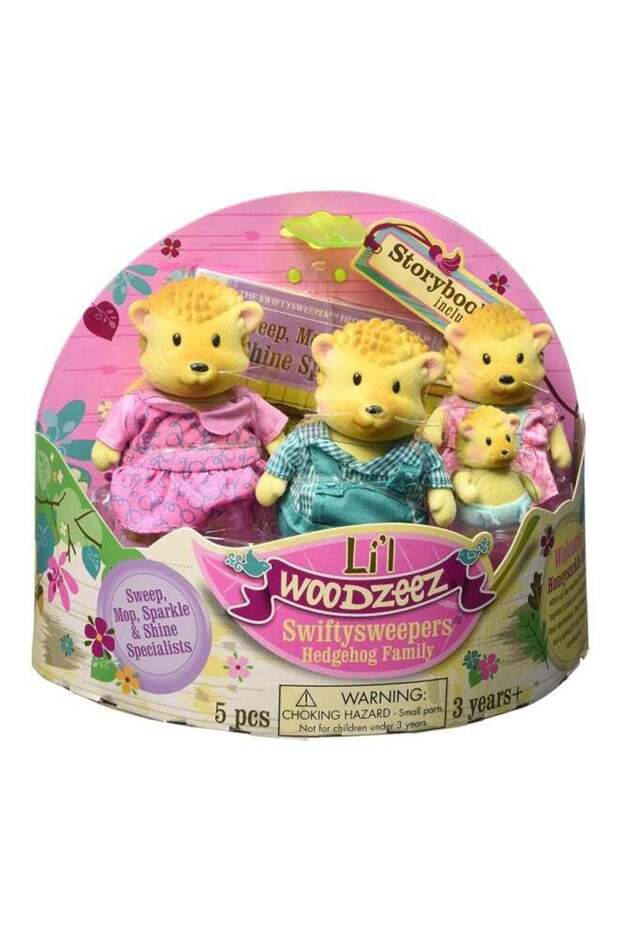 5-Piece Swifty Sweepers Hedgehog Family Plush Puppets Set 62243259768
