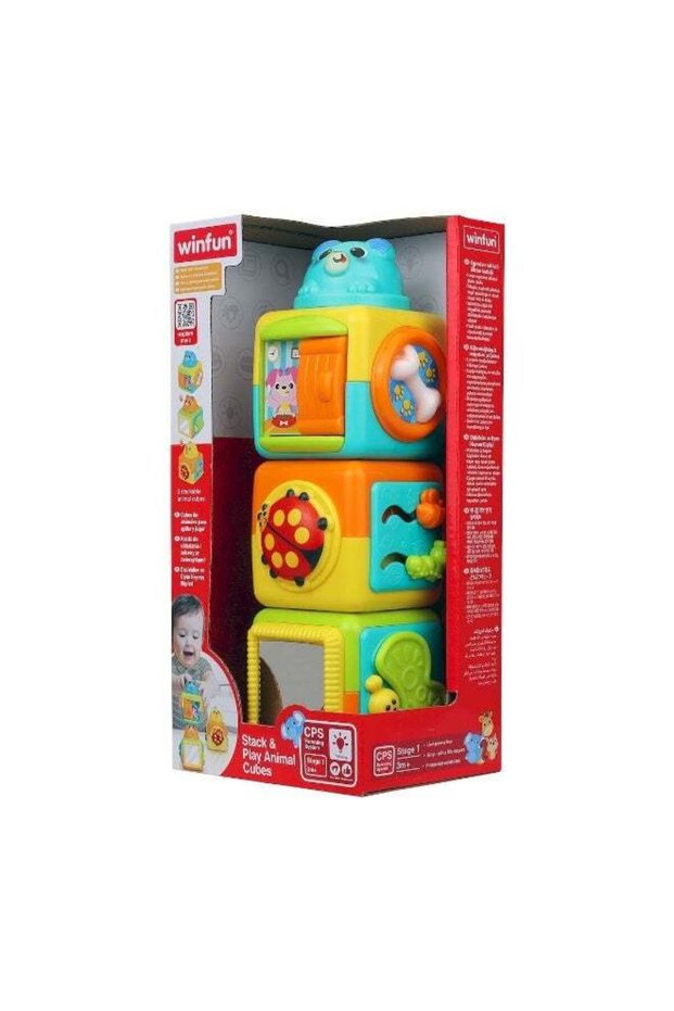 Winfun Stack & Play Animal Cubes Stacking Toy (92 x 94 x 252 cm)