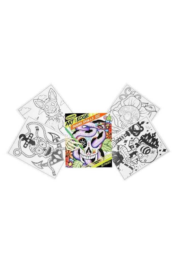Crayola Art with Edge Sugar Skulls Coloring Book - Brain Candy (Paperback)
