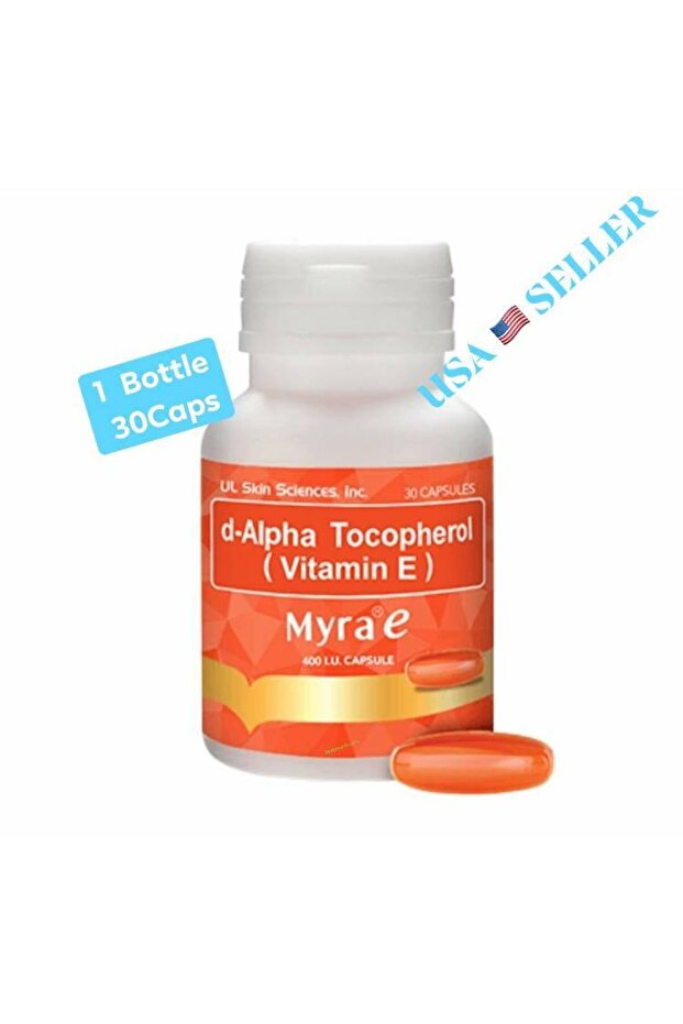 400 وحدة دولية من فيتامين E (د-ألفا توكوفيرول) 30 كبسولة - 2