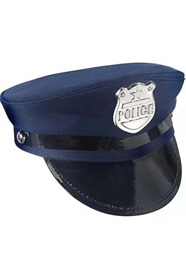 First Responders Navy Blue Plastic Police Deluxe Hat for Kids - Pack of 1