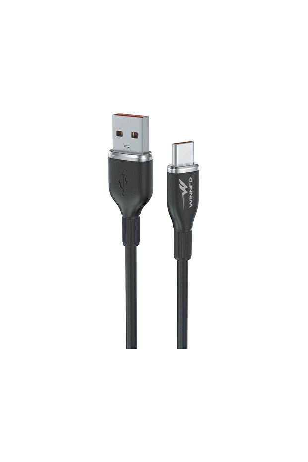 كابل شحن ونقل بيانات USB من السيليكون - من النوع C