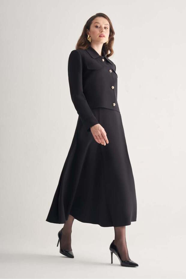 Cep Detaylı Kısa Ceket - 4