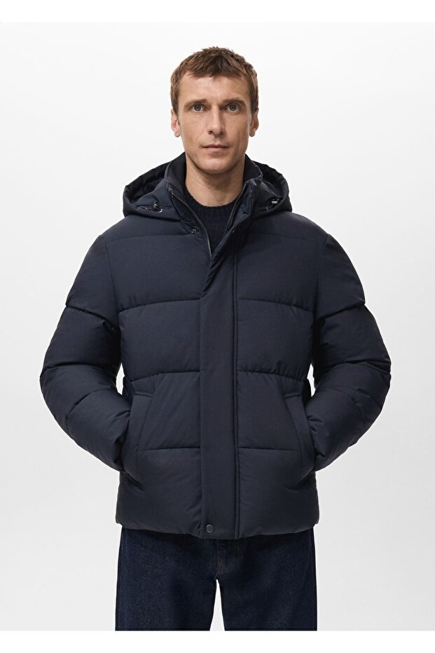 Su itici kapitone kısa anorak - 1