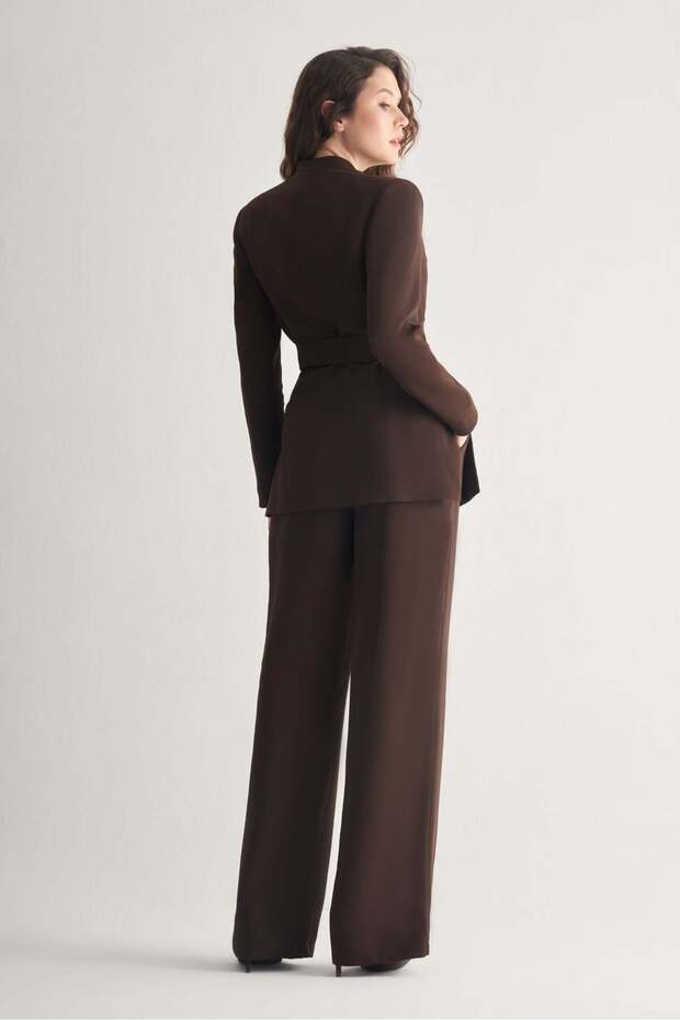 Bağlama Detaylı Ceket - 5