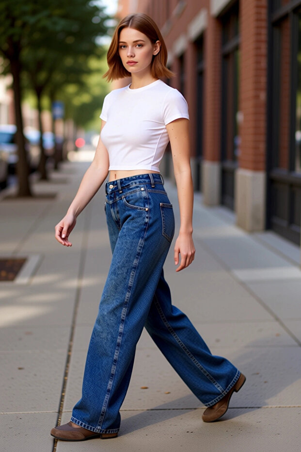 Women's Wide Leg Denim Pants Functional Durable Quality Comfortable Aesthetic Premium Stylish