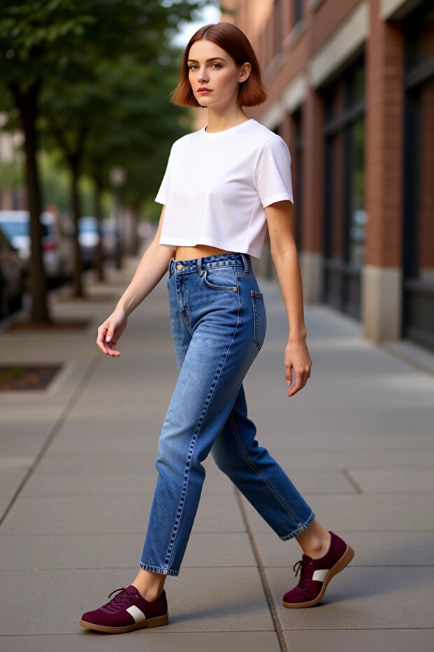 Women's High Waist Relaxed Fit Jeans Functional Durable Quality Comfortable Aesthetic Stylish