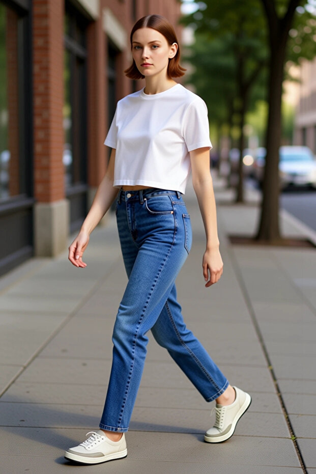Women's Dark High Waist Mom Jean Pants Functional Durable Quality Comfortable Aesthetic Stylish