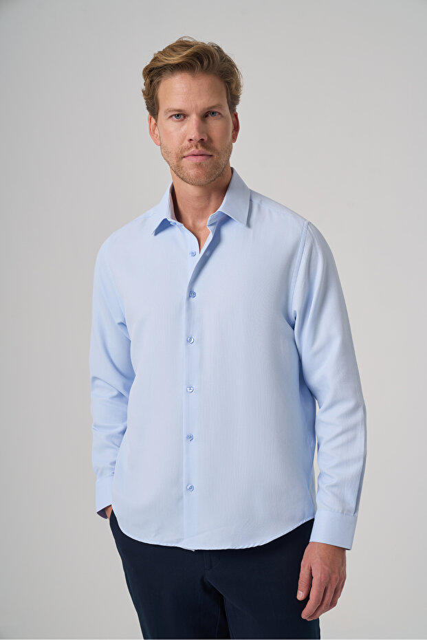 قميص رجالي A. BLUE Trend Dynamic Fit ذو ياقة صلبة