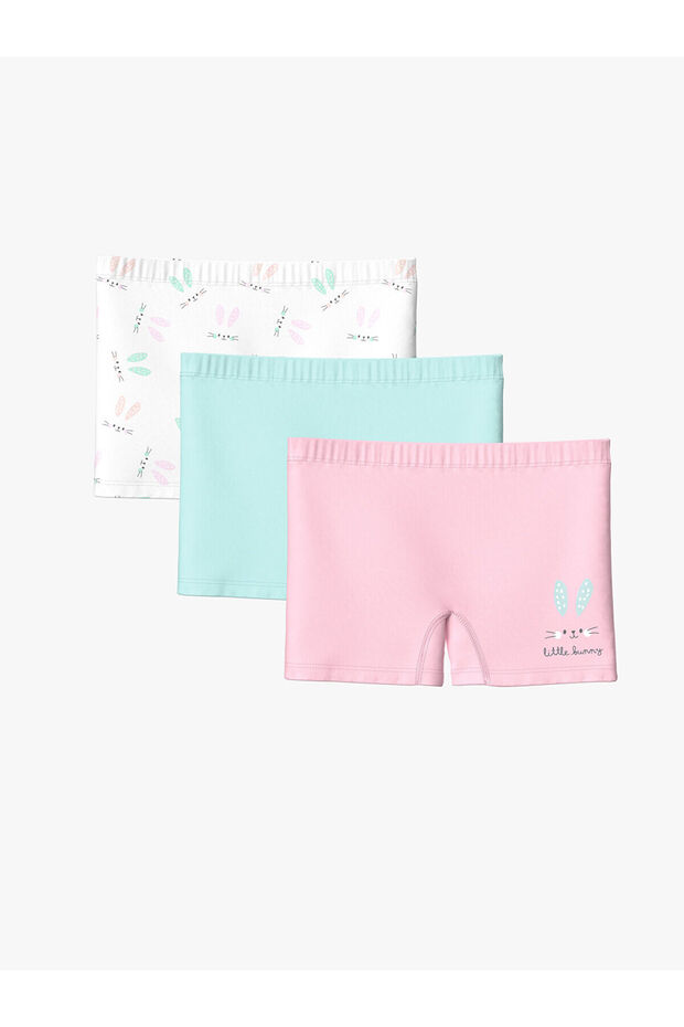 Printed Girl's Boxer Set of 3
