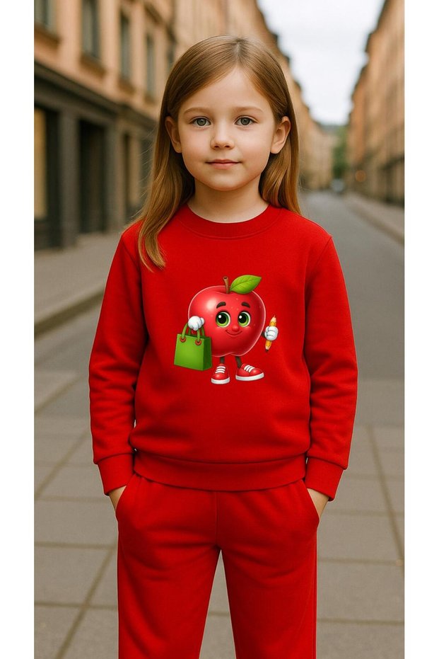 Children's Team Sweatshirt Elma Kalem Printed Girls Boys Crew Neck3 4-5-6-7-8-9-10-11-12Years