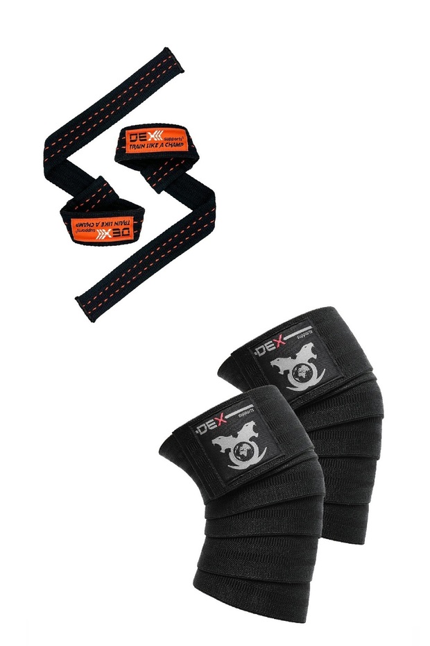 Weight Lifting Strap Barbell Strap Lifting Straps Pro, Sports Knee Brace Knee Wraps Legend Set of 2