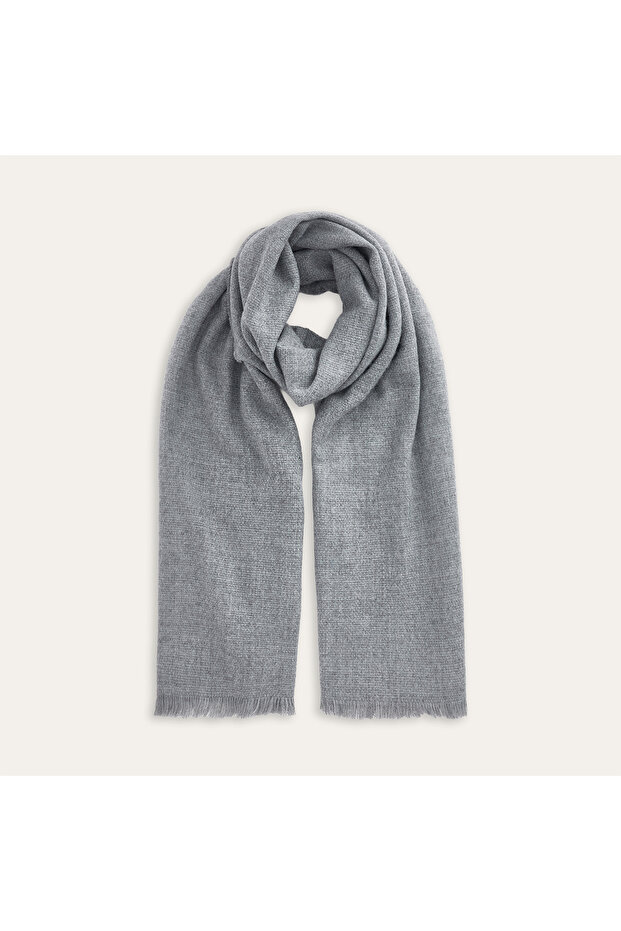Women's Gray Classic Shawl Scarf