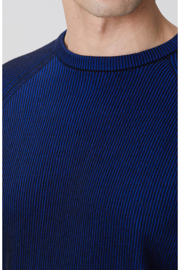 Lacivert Fitilli Kazak - 6