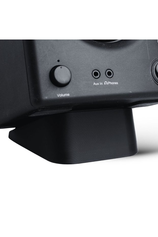 Speaker stand with hidden drawer at 15° angle