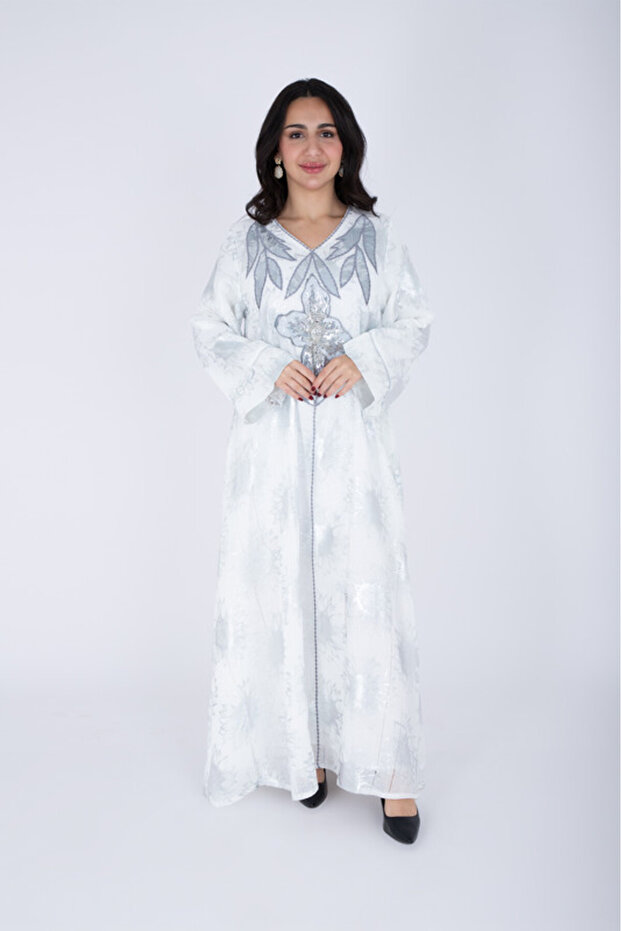 Classic Design Silver Patterns Jalabiya - 1