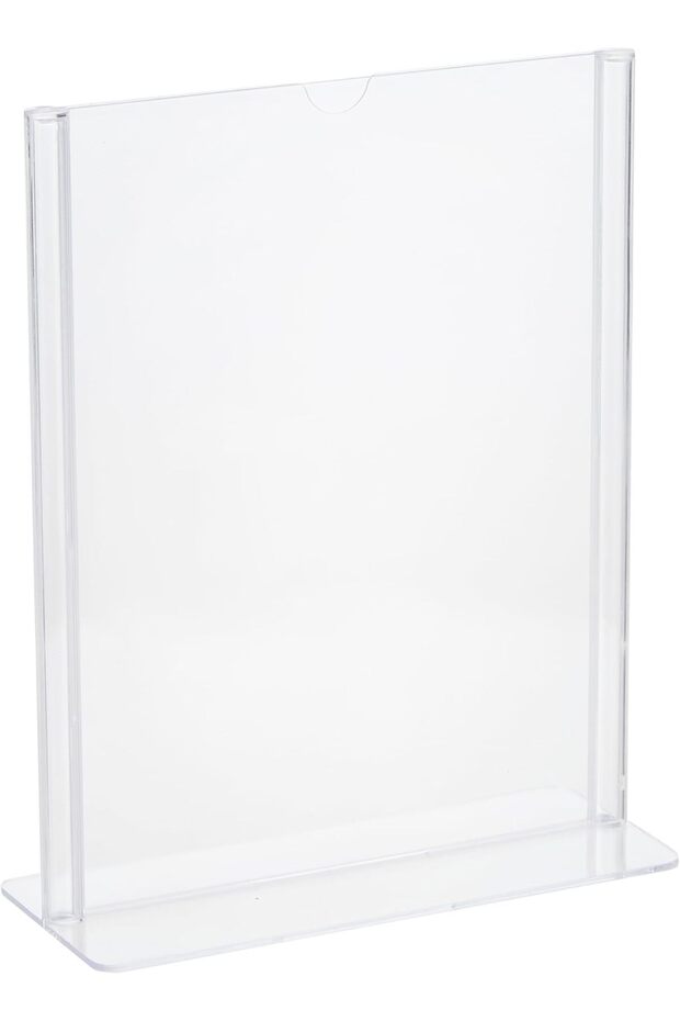 Acrylic Sign Holder T Shape A5 Vertical
