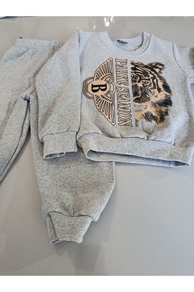 Tracksuit Set with Embroidered Detail Inside