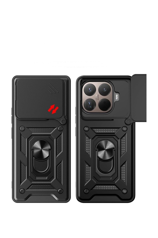 حافظة هاتف شاومي 15T برو مع حلقة وحامل - 2