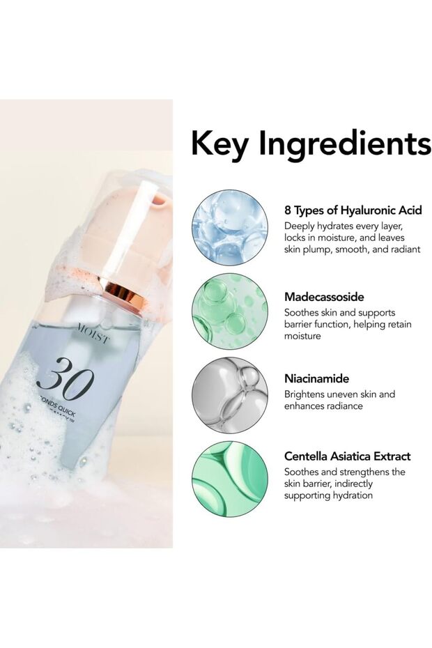 30 Seconds Quick Bubble Mask MOIST 95ml - 3