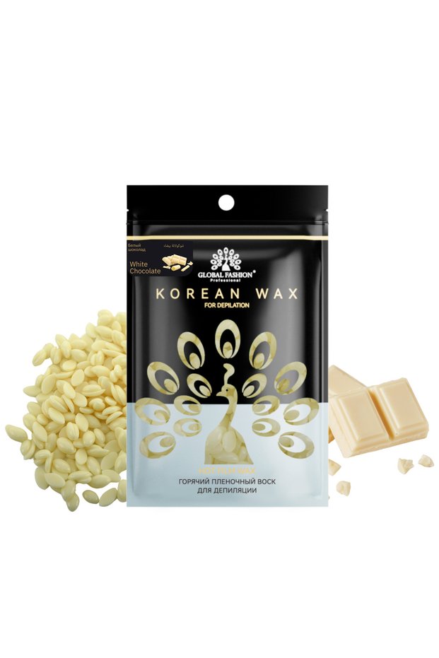 White Chocolate Korean Hot Film Wax Beans 100g – Painless Hair Removal for Face, Body & Bikini