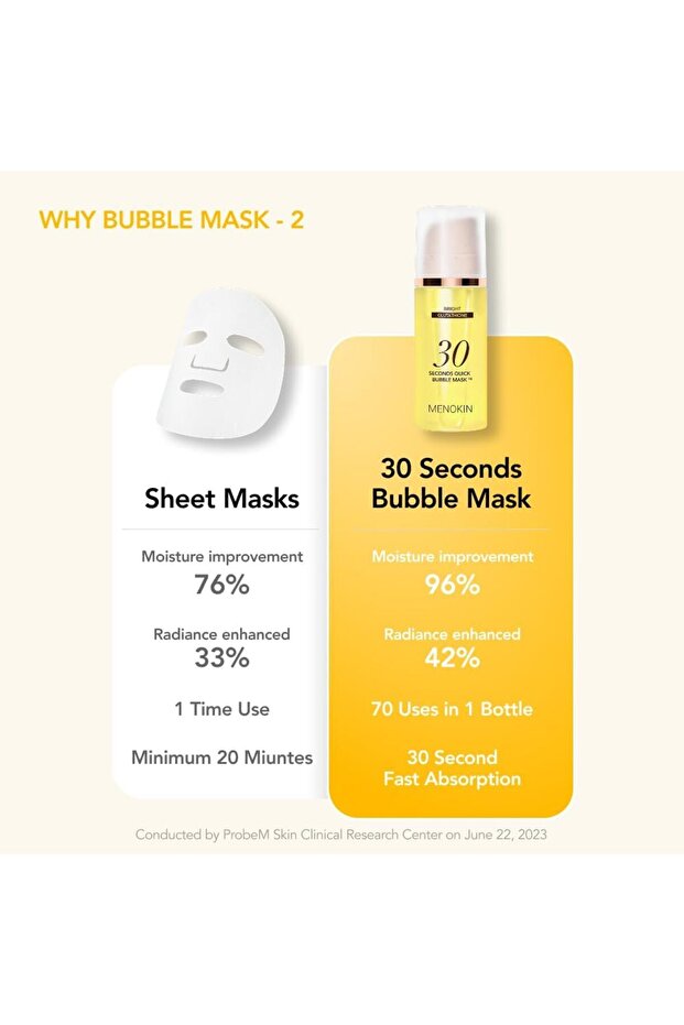 30 Seconds Quick Bubble Mask BRIGHT 95ml - 3