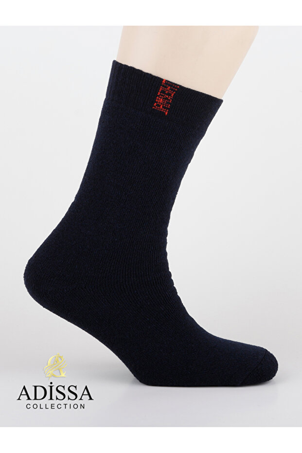 3-Piece Unisex Thermal Socks Set | Washed and Perfumed, Black-Anthracite-Navy Blue Winter Warm Socks